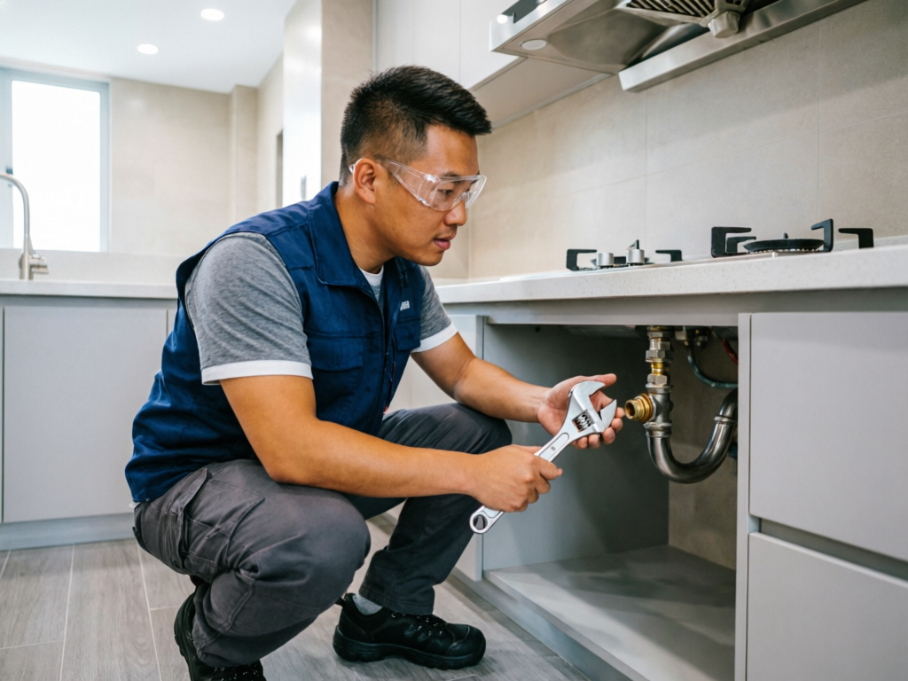 燃气灶维修服务实景图