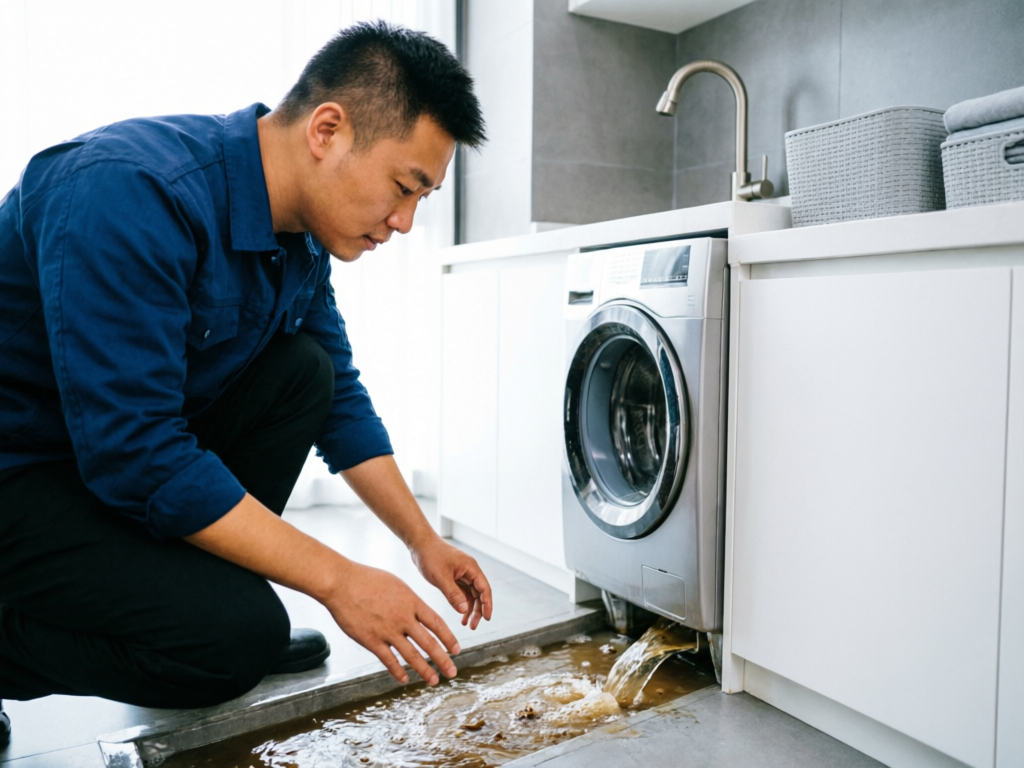 洗衣机清洗服务实景图