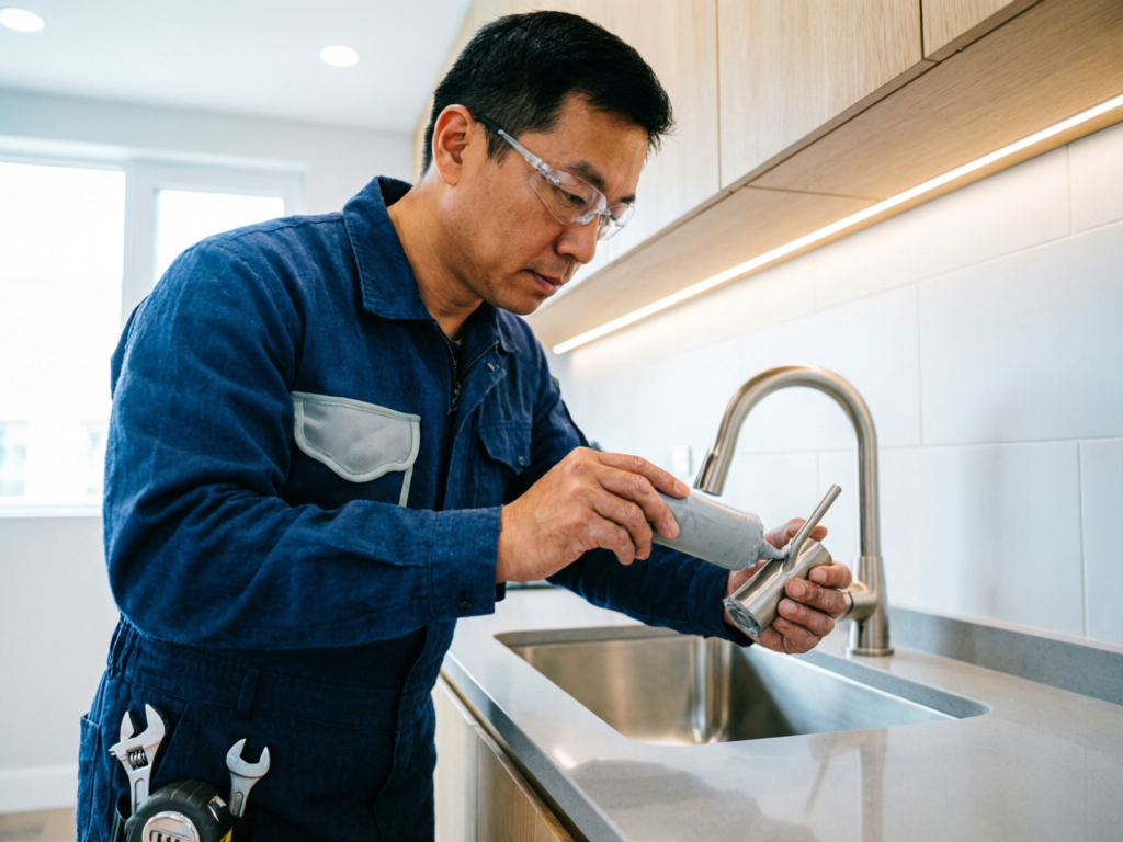 水龙头维修服务实景图