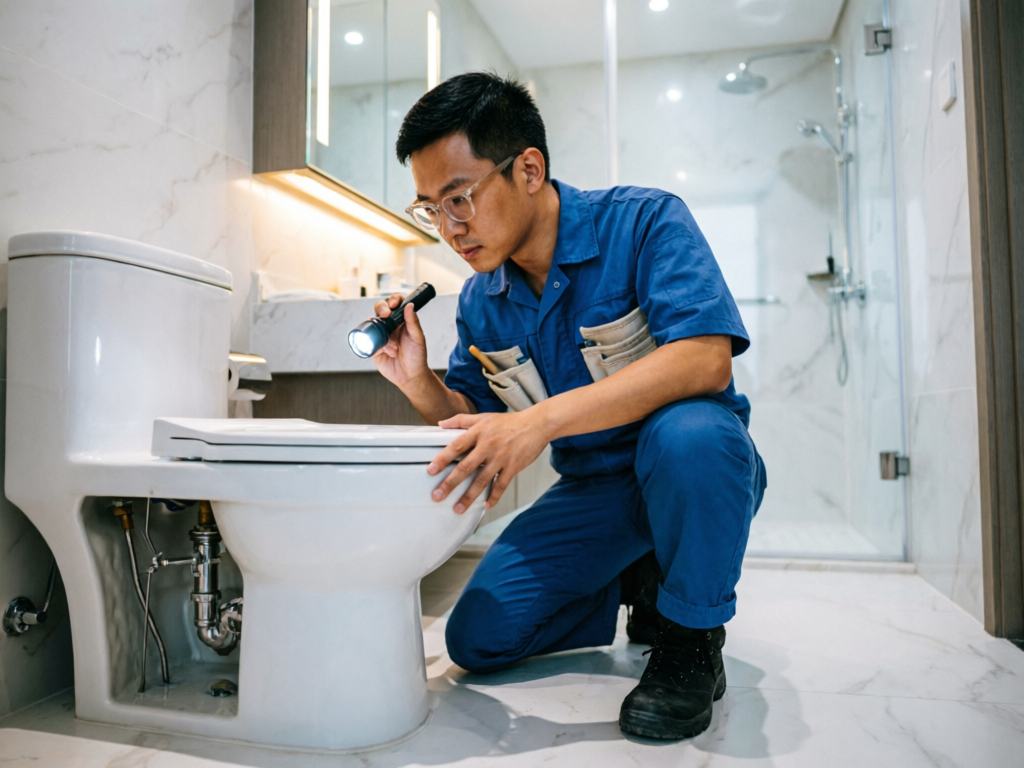 马桶维修服务实景图