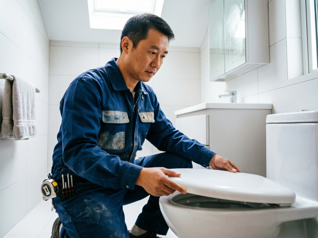 马桶维修服务实景图