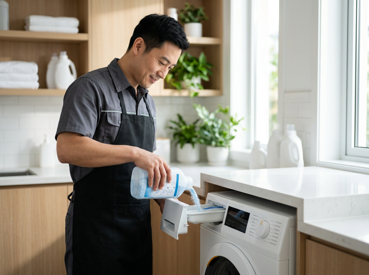 洗衣机清洗服务实景图