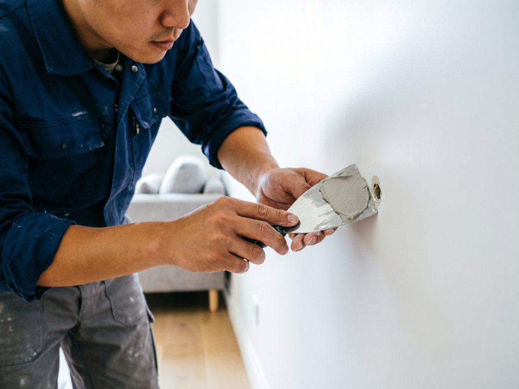 墙面修补服务实景图