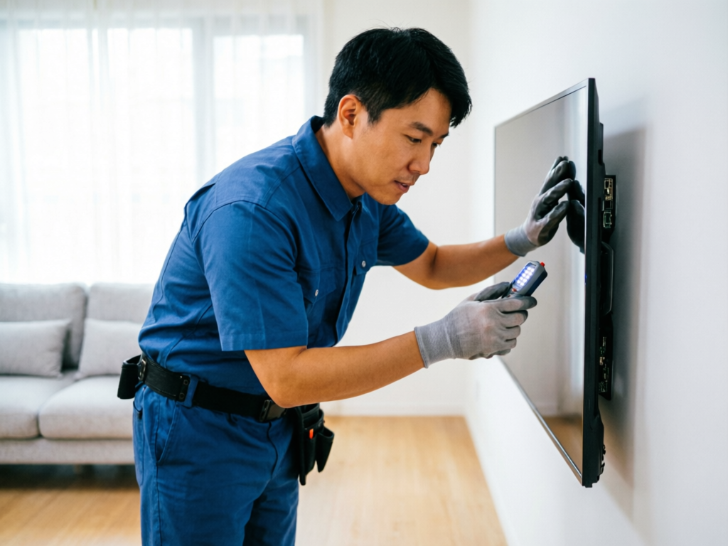 电视黑屏自检方法