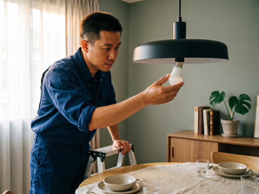 灯具维修服务实景图