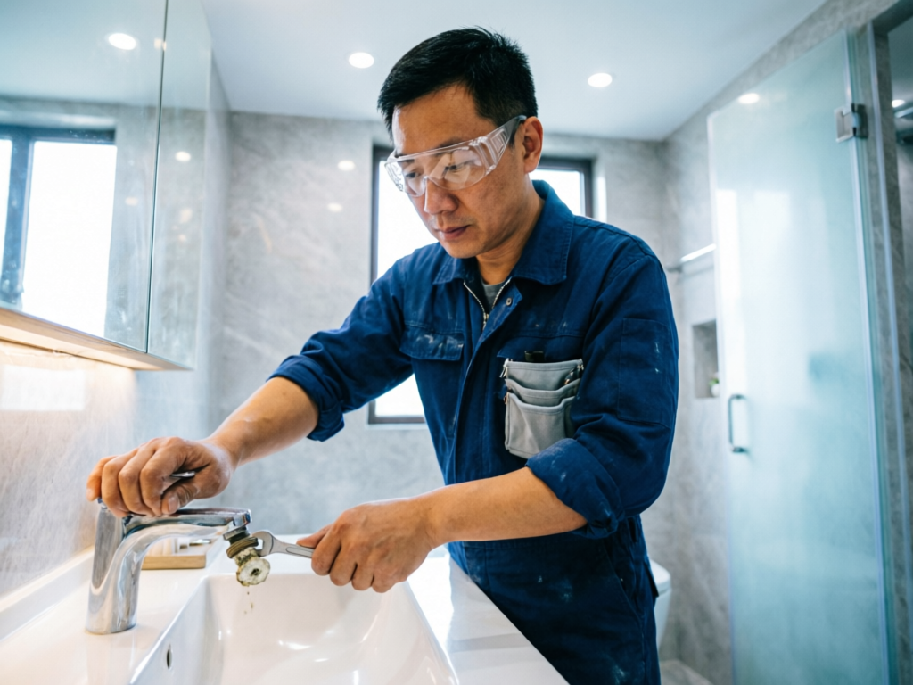 水龙头维修服务实景图