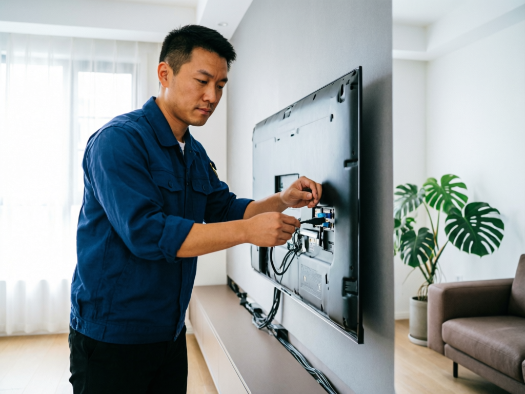 电视维修完成后工程师出具电子质保卡